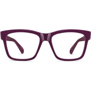 Zenni Optical Women Purple‎ Full Rim Square Plastic Eyeglasses Adult Medium NEW